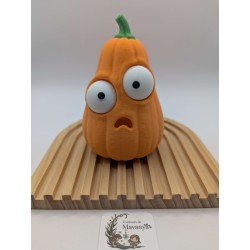 Citrouille "Saucissette" aux Yeux Mobiles