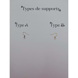 Boucle d'Oreille "Jeu de triangles"