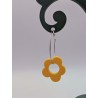 Boucle d'oreille Flower Power | Fleur des années 70 & rétro-chic