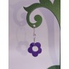 Boucle d'oreille Flower Power | Fleur des années 70 & rétro-chic