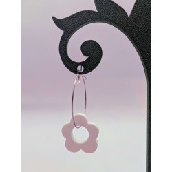 Boucle d'oreille Flower Power | Fleur des années 70 & rétro-chic