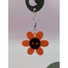 Boucle d'Oreille "Fleur mortelle" | Crâne & Fleur | Bijou Halloween