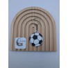 Porte-clé Foot-Ball | Ballon de Football Classique Noir & Blanc