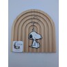 Porte-clé Snoopy Classique | Accessoire Peanuts Noir & Blanc Rétro