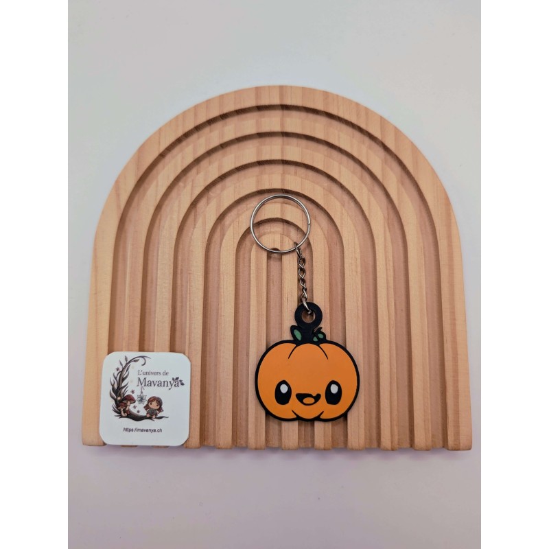 Porte-clé "Miss Trouille" | Citrouille Kawaii Orange | Accessoire Halloween Porte-clé "Miss Trouille" | Citrouille Kawaii Orange | Accessoire Halloween