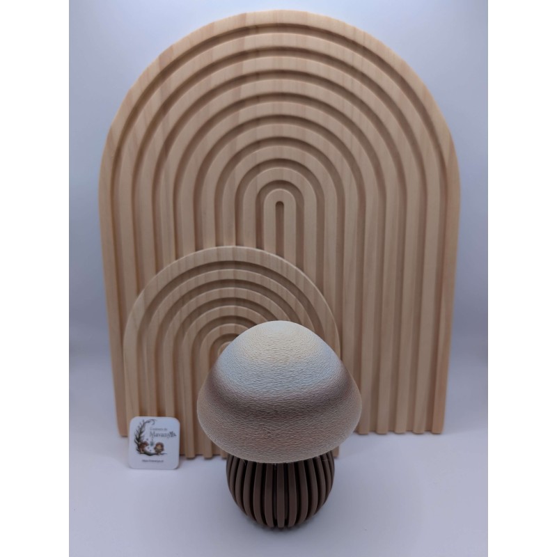Moyen Champignon Dégradé - Déco 3D Unique | https://mavanya.ch