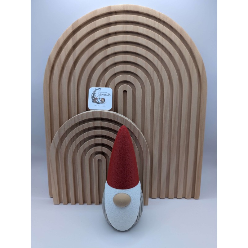 Petit Gnome Déco Rouge - Boîte à Secrets 3D | https://mavanya.ch