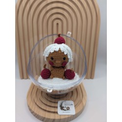 Boule de Noël Ginger Bread Amigurumi - Fait Main