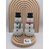 Bonhomme de Neige Déco 3D - Écharpe Rouge/Vert