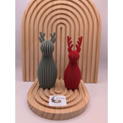 Jeune Rudolph Déco 3D Minimaliste - Vert Sauge