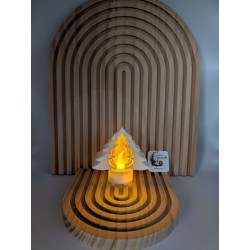Photophore Sapin Déco LED (Bougie Incluse)