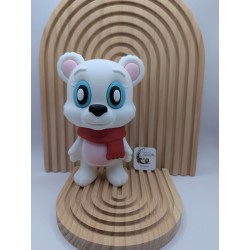 Flocon Ours Polaire Articulé - Tête Pivotante - Déco Hiver