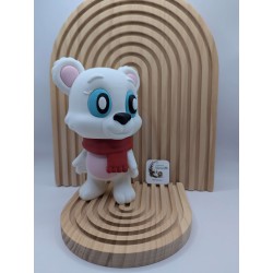 Flocon Ours Polaire Articulé - Tête Pivotante - Déco Hiver