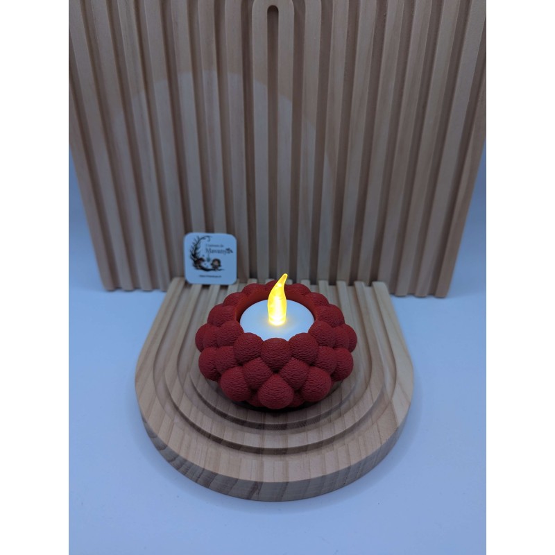 Porte-bougies à Bulles 3D - LED Incluse - 3 Couleurs