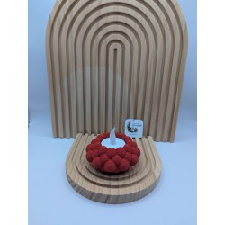 Porte-bougies à Bulles 3D - LED Incluse - 3 Couleurs