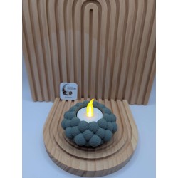 Porte-bougies à Bulles 3D - LED Incluse - 3 Couleurs