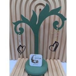 Boucles d'Oreilles "Lien Infini" | Bijoux Cœur Design 3D