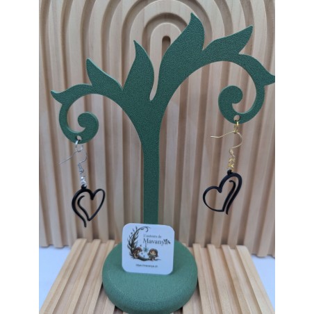 Boucles d'Oreilles "Lien Infini" | Bijoux Cœur Design 3D