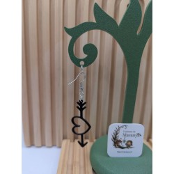 Boucles d'Oreilles "Coup de Foudre" | Coeur & Flèche 3D