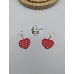 Boucles d'Oreilles "Rayon d'Amour" | Cœur Rouge Design