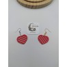 Boucles d'Oreilles "Rayon d'Amour" | Cœur Rouge Design