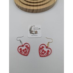 Boucles d'Oreilles "Éclosion d'Amour" | Design Coeur 3D