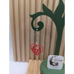 Boucles d'Oreilles "Éclosion d'Amour" | Design Coeur 3D