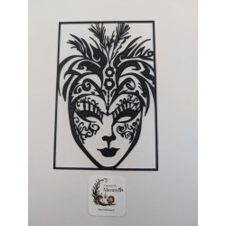 Insert Masque Vénitien "Arabesque Royale" pour Lanterne | L'univers de Mavanya