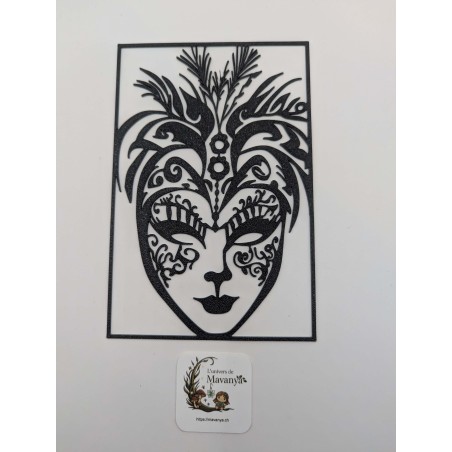 Insert Masque Vénitien "Arabesque Royale" pour Lanterne | L'univers de Mavanya