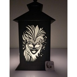 Insert Masque "Éclat Vénitien" pour Lanterne 3D | L'univers de Mavanya.