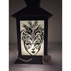 Insert Masque Vénitien "Arabesque Royale" pour Lanterne | L'univers de Mavanya