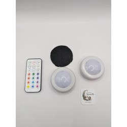 Lanterne Modulaire 3D Aimantée – Système Évolutif – Kit 2 Puck LED & Télécommande