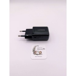 Chargeur Secteur USB UGREEN 10,5W - Adaptateur Compact 5V/2,1A - Noir Haute Qualité