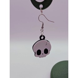 Boucle d'Oreille Sweet Skull | Tête de Mort Gothique Kawaii & Punk