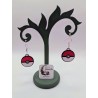 Boucle d'Oreille Poké Ball | Bijou Pokémon Fantaisie & Cosplay