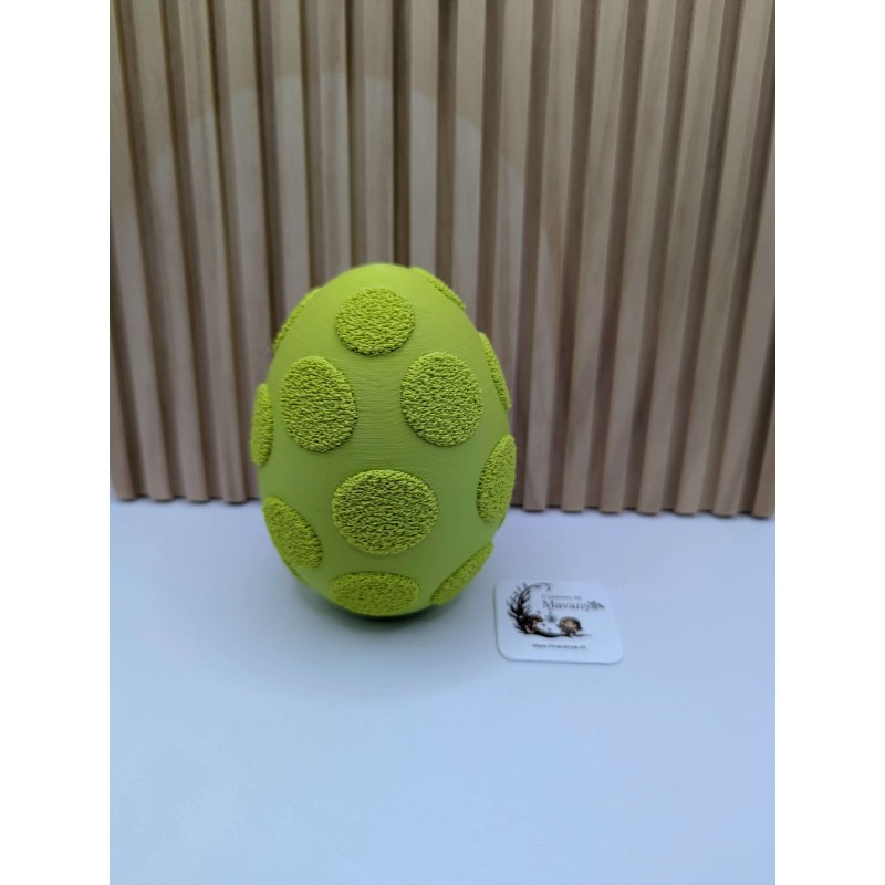 Œuf Design Punto | Pois en Relief | Pâques | L'univers de Mavanya