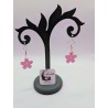 Boucle d'Oreille Sakura | Fleur de Cerisier Rose | Bijou Japonais