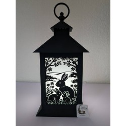 Insert Lanterne Famille Jeannot | Déco Lapins 2026 | L'univers de Mavanya