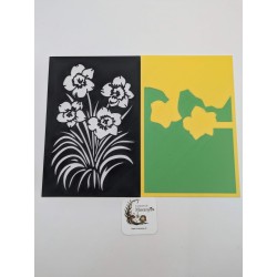 Insert Lanterne Quatuor de Narcisses | Édition Couleur | Mavanya