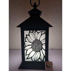 Insert Lanterne Cœur de Soleil | Gros Plan Tournesol | Mavanya