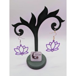 Boucle d'Oreille Lotus | Bijou Yoga & Spiritualité