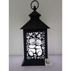 nsert Lanterne Câlin Douillet | Silhouette Oursons & Cœurs | mavanya.ch