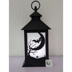 Insert Lanterne Nuit de Pleine Lune | Déco Halloween 3D | mavanya.ch