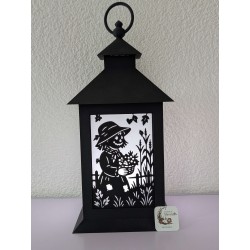 Insert Lanterne La Demoiselle Épouvantail | Silhouette Champêtre 3D | mavanya.ch