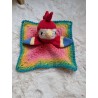 Doudou Plat Perroquet "Paco" Crochet Ricorumi | mavanya.ch