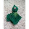 Doudou Plat Grenouille "Tiana" Crochet Ricorumi | mavanya.ch