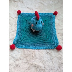 Doudou Plat Dinosaure "Pogo" Crochet | mavanya.ch