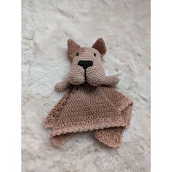 Doudou Plat Chien "Nougat" Crochet Ricorumi | mavanya.ch