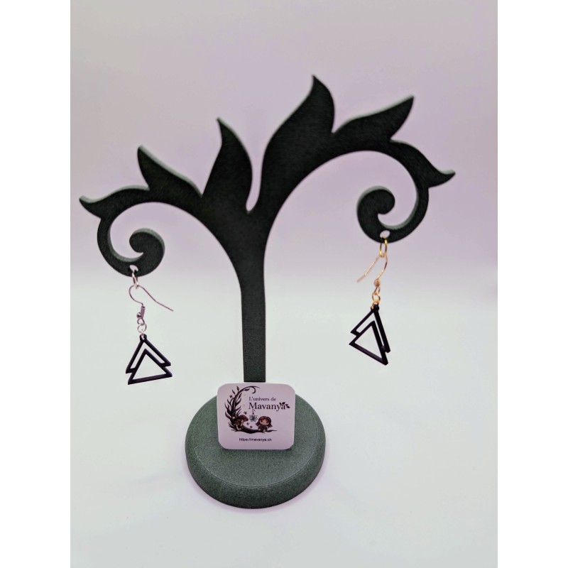 Boucle d'Oreille "Jeu de triangles" Boucle d'Oreille "Jeu de triangles"