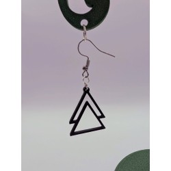 Boucle d'Oreille "Jeu de triangles"